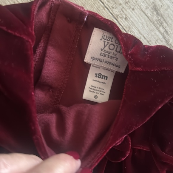 Velour Toddler Dress - Picture 4 of 5